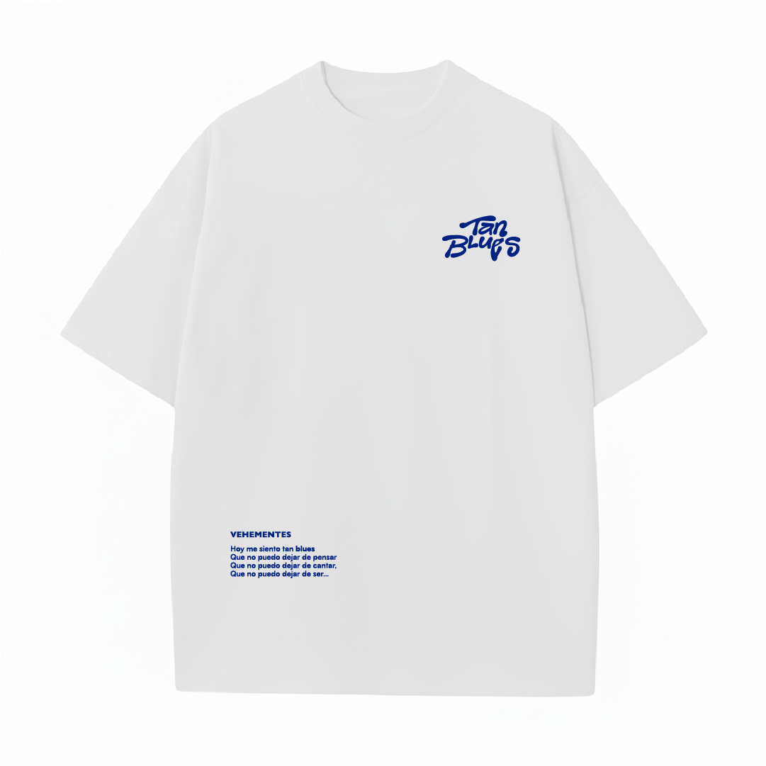 Oversize Tan Blues Blanco Front