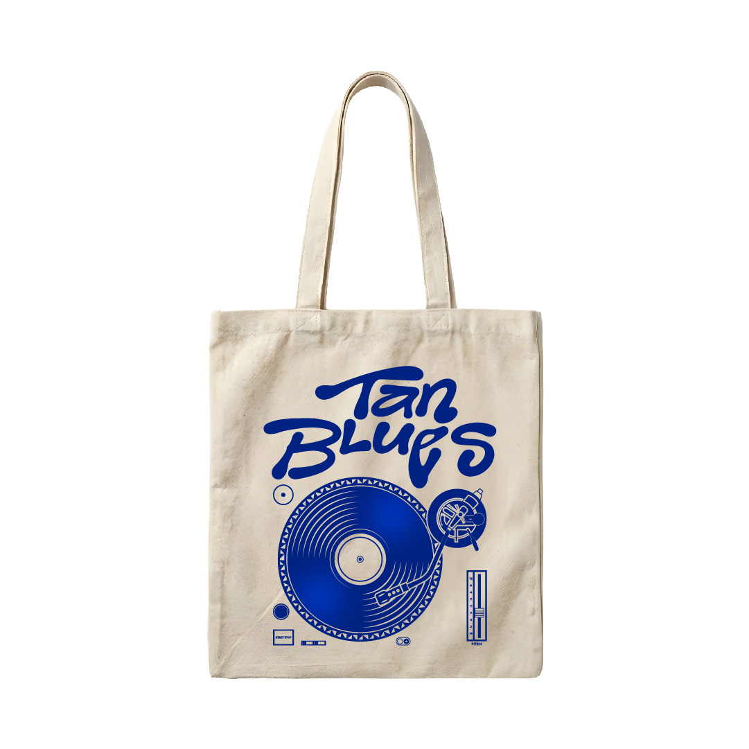 Tote Tan Blues Front